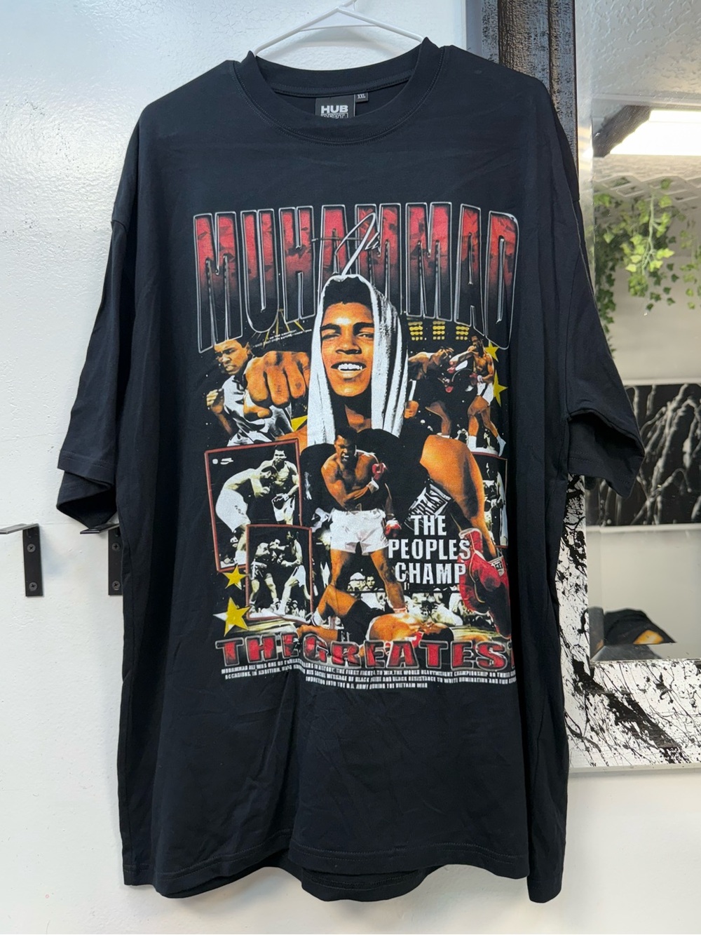 Muhammad Ali Boxing big Graphic black tshirt